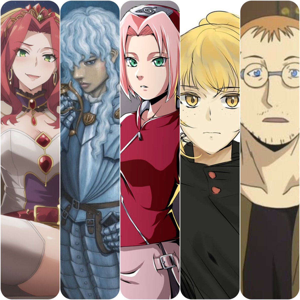 mancouchcomic's tweet photo. Lets Play a game. - Kill, Maim, Marry, Incarcerate &amp; Free.
Would love your answers!
#shieldhero #berserk #naruto #tog #fullmetal https://t.co/7U6s4g0Tip