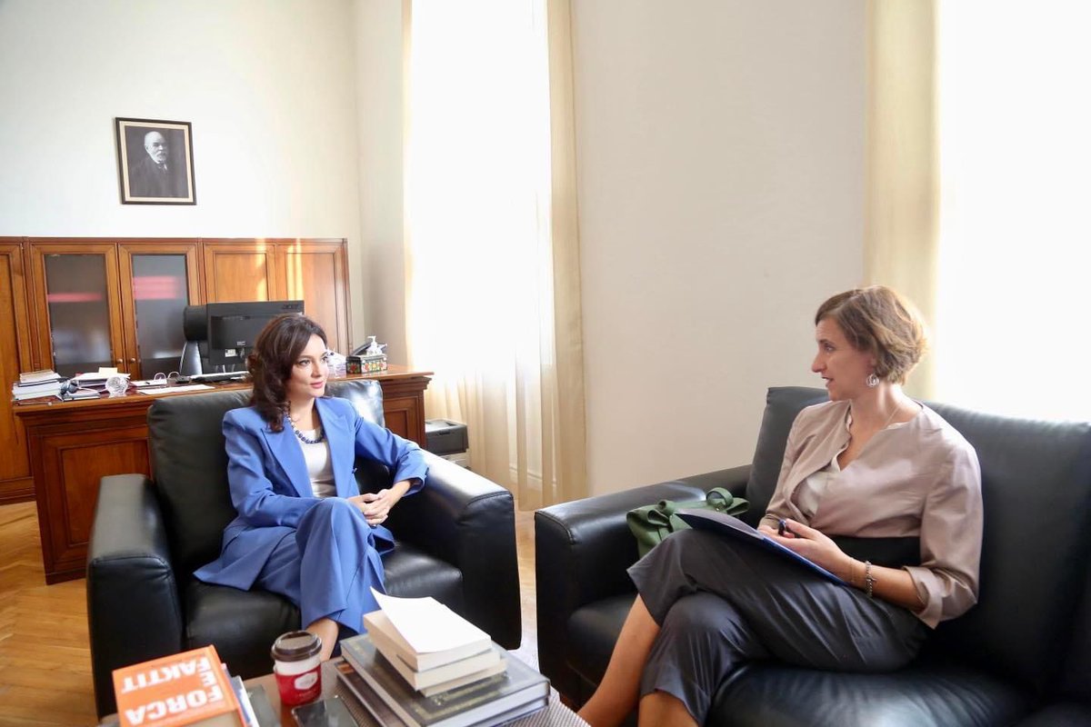 anakadov's tweet photo. 1/2 We @NDI 🇦🇱 had an insightful discussion w/Minister 4 Relation w/Parliament @elisaspiropali on achievements of @SwissDevCoop #PACEP project, importance of evidence-based research to support MPs @KuvendiSH, advancing parl. oversight & anti-corruption agenda. @NEDemocracy https://t.co/37ouH0LP3e