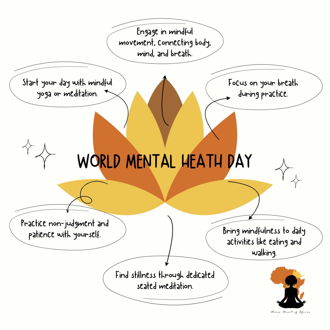 WHOA_Yoga's tweet photo. We join the world in the effort to spread awareness and encourage improving the mental health of others and yours. This years theme is “Mental Health is a human right” … Join us in spreading the word🙏🏾
#worldmentalhealthday #mentalhealthawareness #mindfulness  #yoga #Malawi https://t.co/ifxKVjBU9J