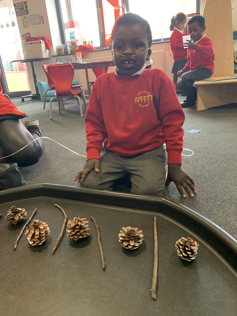 NewParkPrimary's tweet photo. We enjoyed using Autumnal items to make a repeating pattern today 🍁 #NP_RM #NP_Maths https://t.co/s0whOJbYYG