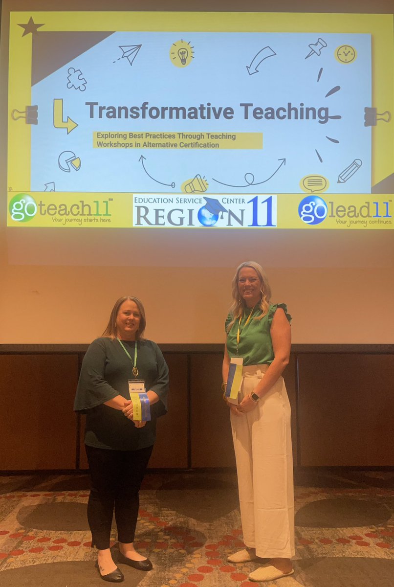 Had a great time presenting with @AMBecky at the annual teacher certification conference @TxCSOTTE @GoTeach11 @ESCRegion11