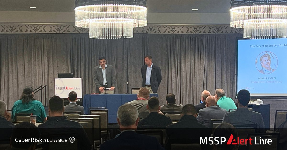 msspalert's tweet image. &quot;The Secret to Successful MSP Incident Response&quot; with @rcioffi, CTO &amp;amp; Founder of Progressive Computing Inc &amp;amp; @WayneSiennaSec, VP, Cybersecurity Programs &amp;amp; Executive Director of @CompTIA illustrated how to level up your incident response skills at #MSSPAlertLive.

#CRAEvents