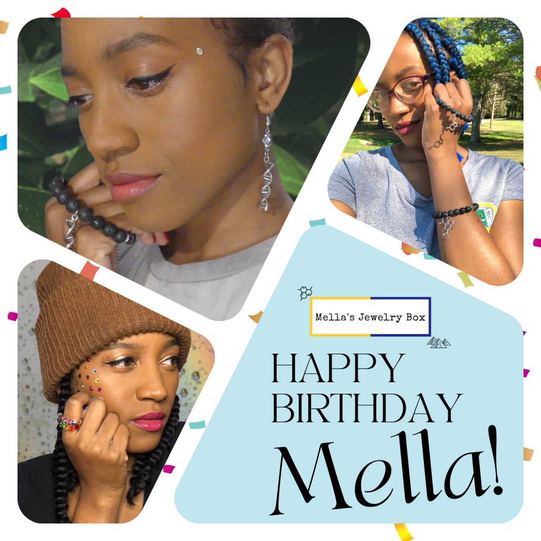 mellasjb's tweet photo. Happy 25th birthday to the owner and founder of @mellasjb  🥳🥳🥳!!! #birthday #jewelrydesigner #blackgirlmagic #smallbusinessowner #blackOwnedBusiness https://t.co/exkaOhTBwB