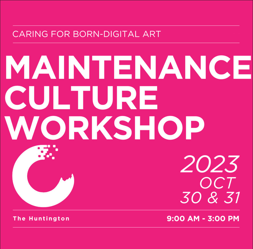 myriad_cxns's tweet image. Hey LA-based preservation people! Join us at the Huntington Library for a free two-day workshop on caring for born-digital art. 
We have just a handful of spots left. Apply here: myriadconsultants.org/maintenance-cu…