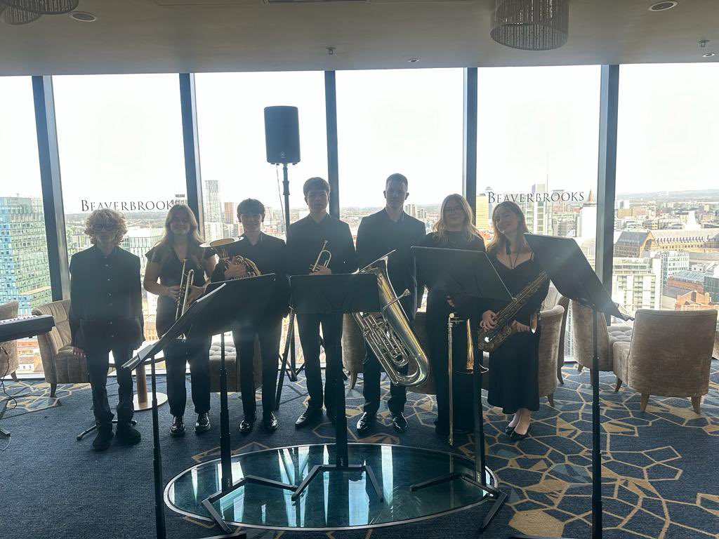 .<a href="/Chethams/">Chetham's School of Music</a> students performing at a very special event for <a href="/Beaverbrooks/">Beaverbrooks the Jewellers</a> today in Cloud 23. New music by <a href="/ChetsComposers/">Chetham's Composers</a> Edward, premiered 23 floors above the city!