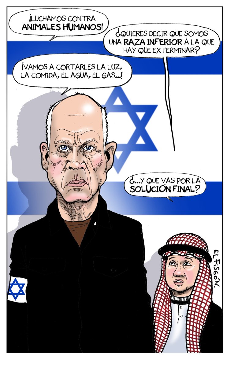 lajornadaonline's tweet photo. #MonerosLaJornada Ministro de guerra israelí, cartón de @fisgonmonero 

https://t.co/yMNy5zOJqx https://t.co/5JJxxyun1K