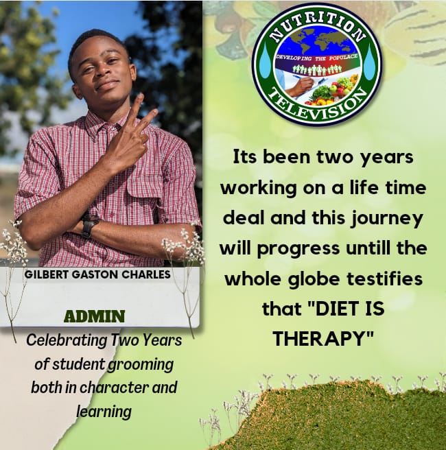 Happy two years anniversary to Nutrition TV platform that connects Dietetics and Nutrition students from over 30 countries its my pleasure being the zonal coordinator of Tanzania #DietTherapy