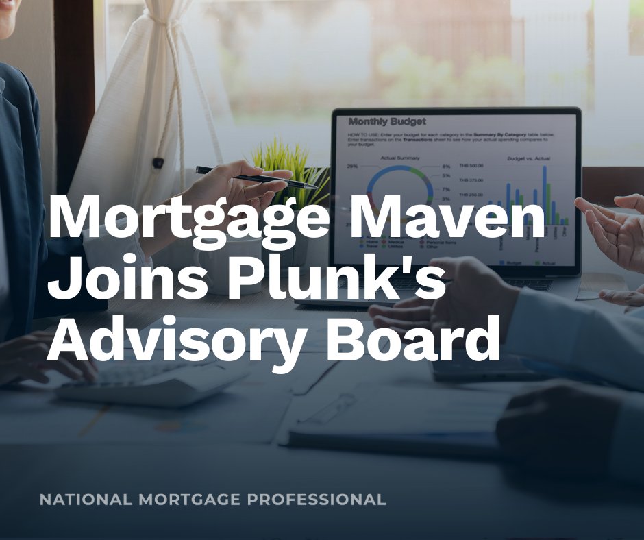 Joe Dahleen, with 30 years in the mortgage industry, set to steer Plunk towards groundbreaking AI-powered real estate lending solutions.

Read the full article: bit.ly/3PT2ZJF

#mortgagenews #mortgageprofessional #nmpnews