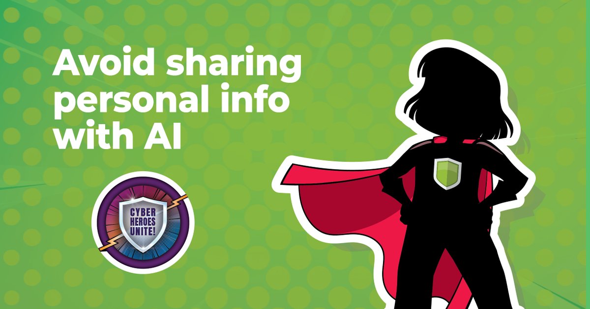 Protect your personal information by keeping it private - even in the name of artificial intelligence. Like most current technology, some AI tools may be collecting information, leaving you vulnerable to cyber attacks. Shield your information. #CyberAwarenessMonth