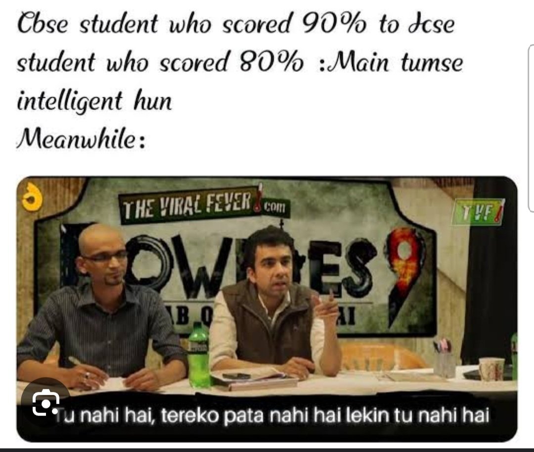 Schoolofopinion's tweet photo. My whole school life went in making my parents understand that icse is tougher than cbse. As children of most of the relatives went to cbse board school🥲 Icse>>>>Cbse #ICSE #CBSE #Icsevscbse https://t.co/NCnaVpFcet