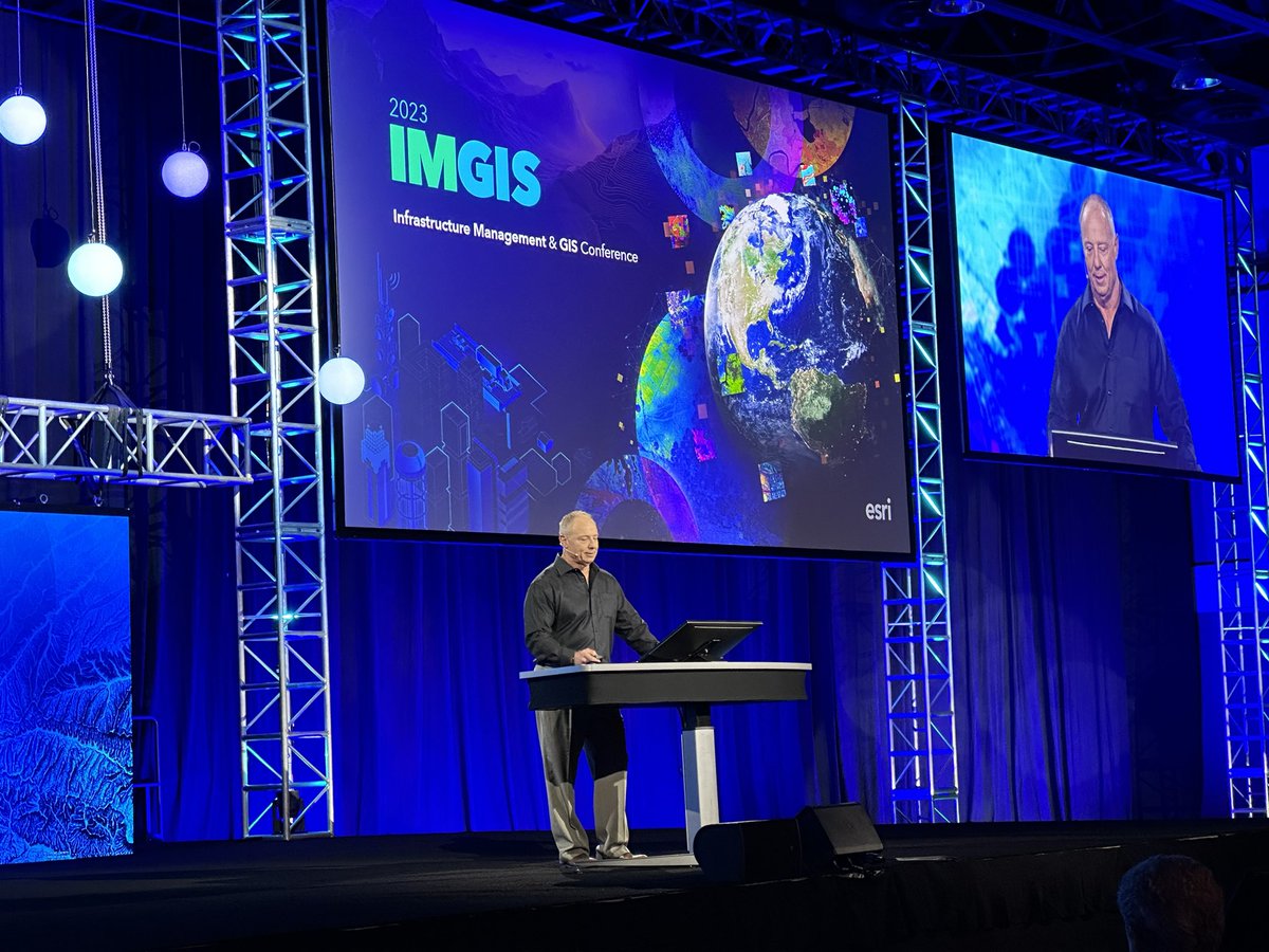 chrissandersSSP's tweet photo. Back at the @esri #imgis in Palm Springs! 

Jeff Rashid opening the conference to let us know that there is (another) new attendance record this year!

Come say “hi” to me and the other folks at @SSPInnovations! https://t.co/QM1GpCZyyc