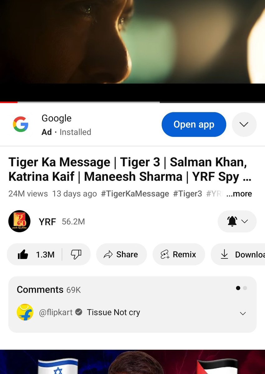 #TigerKaMessage Completed 1.3 Million ORGANIC Likes on Youtube

#Tiger3