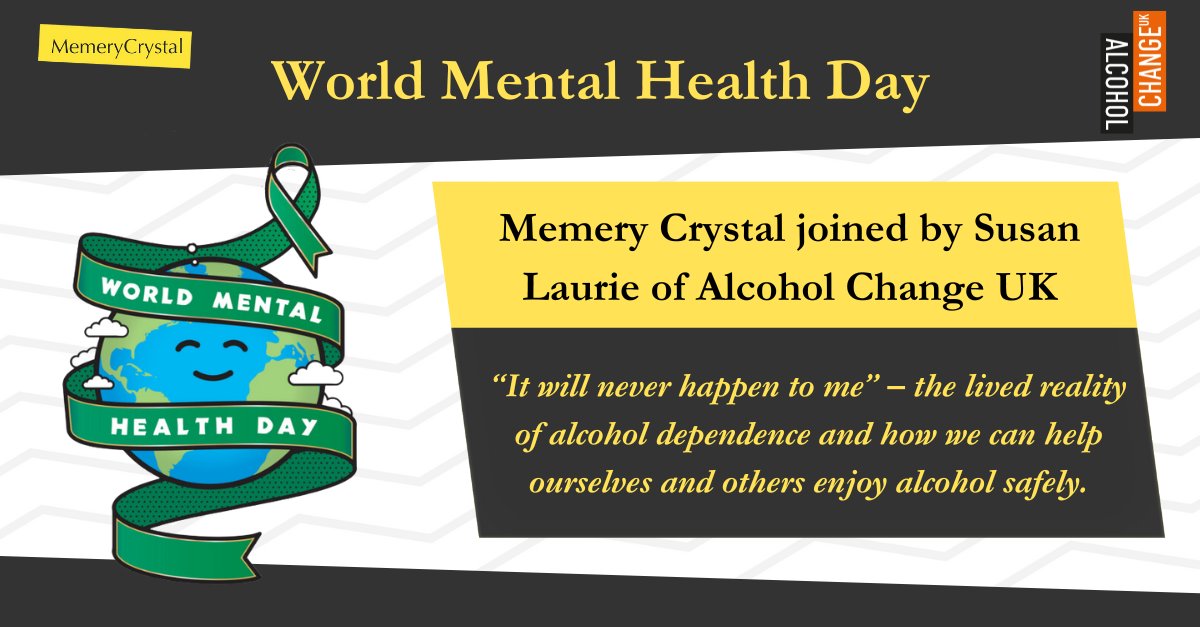 To mark World Mental Health Day today we were joined virtually for a talk by alcohol awareness charity, Alcohol Change UK. Our guest speaker, Susan Laurie, hosted a webinar on the topic “It will never happen to me” – the lived reality of alcohol dependence. #WorldMentalHealthDay