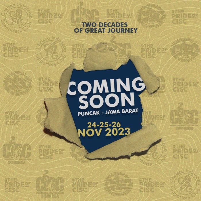 COMING SOON!
November 2023

Keep Calm and Prepare Yourself!

#ChelseaIndo #2endezvouz #TwoDecades