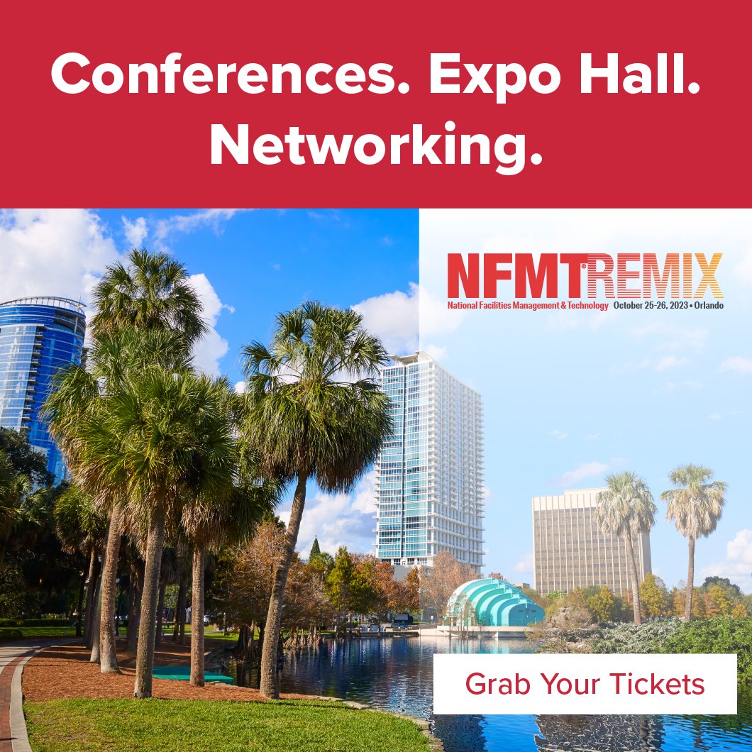profmcredential's tweet image. Can you believe #NFMTRemix23 is only a few weeks away? We can&apos;t wait to be back in Orlando to learn &amp;amp; network with some of our favorite FMs. If you haven&apos;t already, there&apos;s still time to register &amp;amp; join us: okt.to/PRY9wW #TransformFM #FacMan @Facilities_NFMT