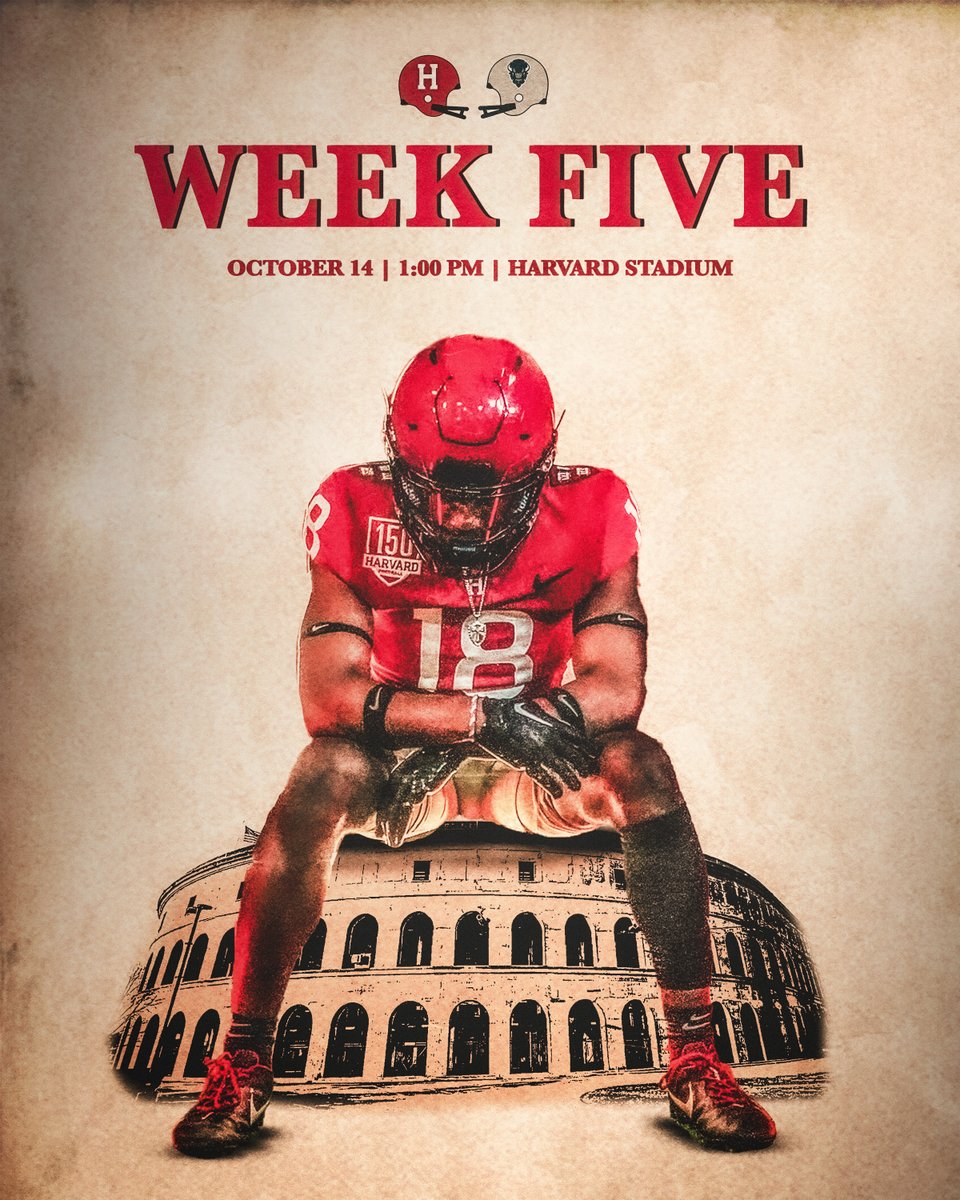 HarvardFootball's tweet photo. We'll look to keep our unbeaten streak alive on Saturday when we play host Howard.

Kickoff is set for 1 p.m. at Harvard Stadium!

🗞️https://t.co/zrvKfgJhbV
🎟️https://t.co/XJ15EuBkJ1

#GoCrimson x #HarvardFootball150 https://t.co/OOCm7QNy7F