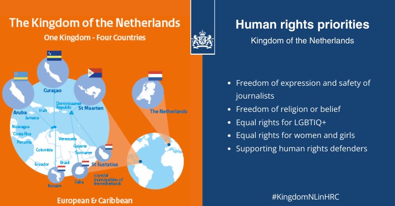 NLinGeneva's tweet photo. Very proud that #KingdomNL 🇳🇱🇦🇼🇨🇼🇸🇽 was elected as member of the @UN_HRC for 2024-2026.

🙏Thank you for the support!

We are looking forward to working with all stakeholders as your Partner to Promote and Protect #HumanRights.

#KingdomNLinHRC https://t.co/E502vNEhTG