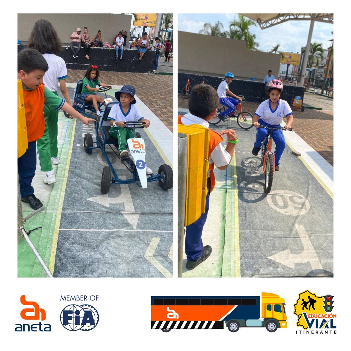 ¡Aneta es parte de tu comunidad!.
Durante  el mes de octubre estuvimos compartiendo con nuestra #UnidaddeEducaciónVial con los alumnos de los colegios de #Quevedo, quienes  estuvieron aprendiendo sobre la #educaciónvial en nuestros #talleres y  luego lo pusieron en práctica.