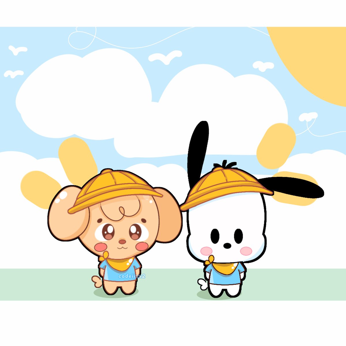 codeiixx2's tweet photo. Puppym and Pochacco went to school ☀️🐶 https://t.co/R9X8JLCOJC