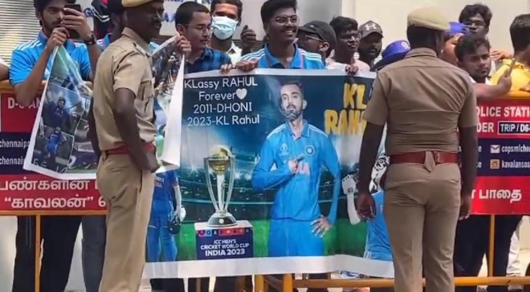In the last match of India at Chepauk I went to the stadium with a KL Rahul's poster. But few officials didn't allow me to bring the poster inside the stadium,they said KL is from Karnataka and Tamil Nadu has political issues with Karnataka.I begged lot but not allowed @ICC @BCCI