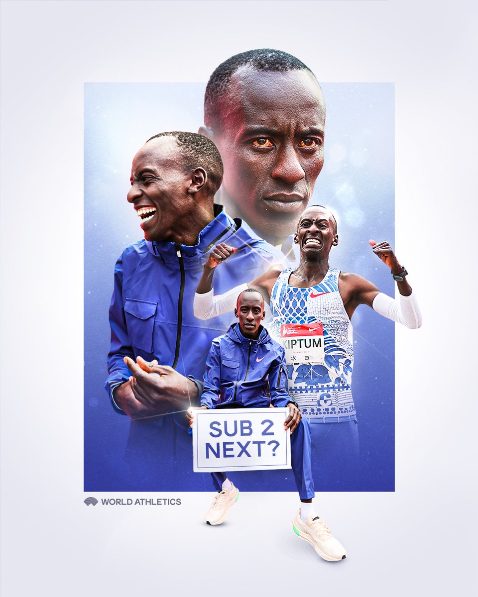 Will 🇰🇪's Kelvin Kiptum become the first man to break the mythical barrier of 2 hours in the marathon? 

His 2:00:35 world record during Sunday's <a href="/ChiMarathon/">Chicago Marathon</a> puts him in pole position to attack that barrier in the future 👀