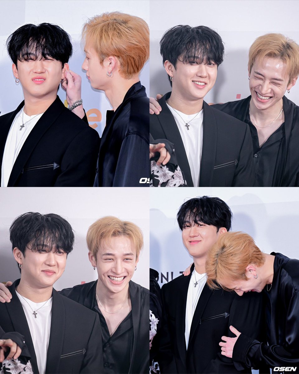 beyondyasmin's tweet photo. THIS SEQUENCE OF BANG CHAN AND CHANGBIN SMILING 😭❤️ https://t.co/mIftZCmfk9