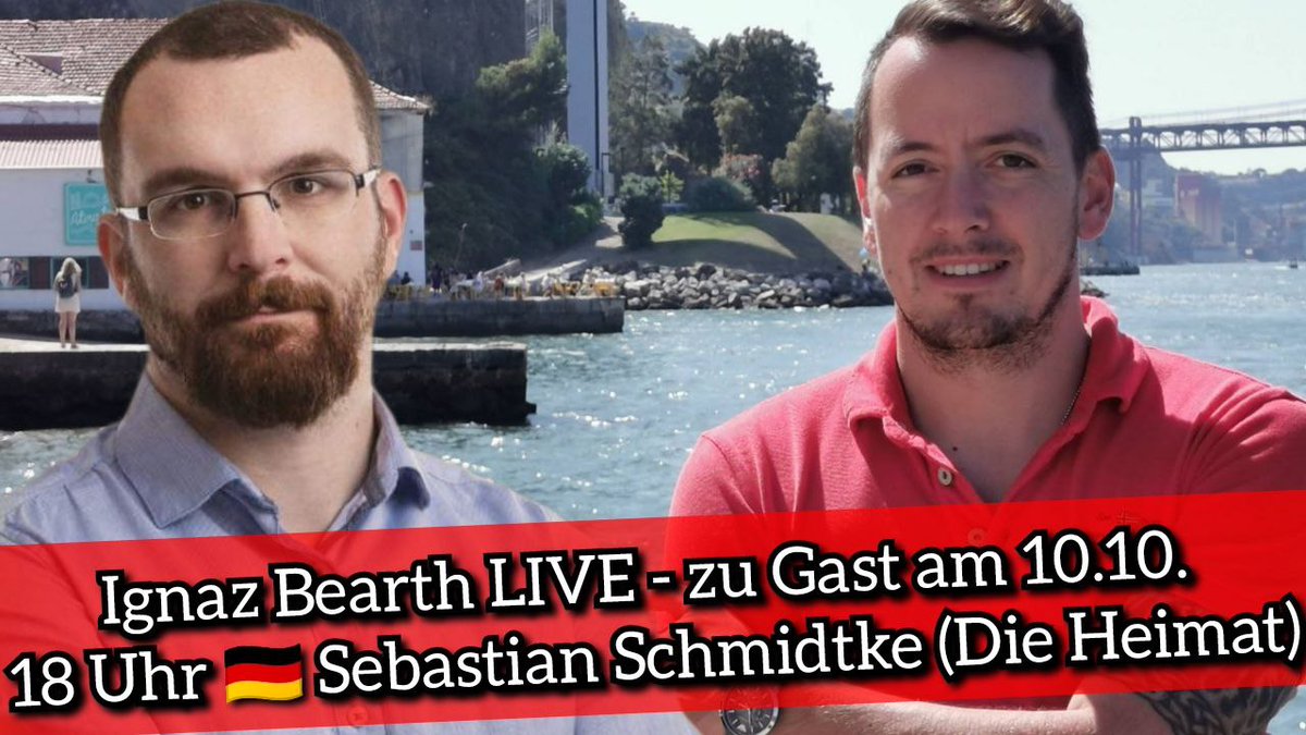 IgnazBearth's tweet photo. Ignaz Bearth LIVE - zu Gast am 10.10. 18 Uhr 🇩🇪 Sebastian Schmidtke (Die Heimat)!

Wir sind LIVE 💙

🛑 DLive
https://t.co/21nJdyUbxO

🛑 GETTR LIVE
https://t.co/L8VZoXphSE 

🛑 Odysee/Lbry
https://t.co/KPYWQFmAKl

🛑 YouTube 
https://t.co/FTThj5FBvy

https://t.co/VFgK4qOb9e https://t.co/9zSIDPm823