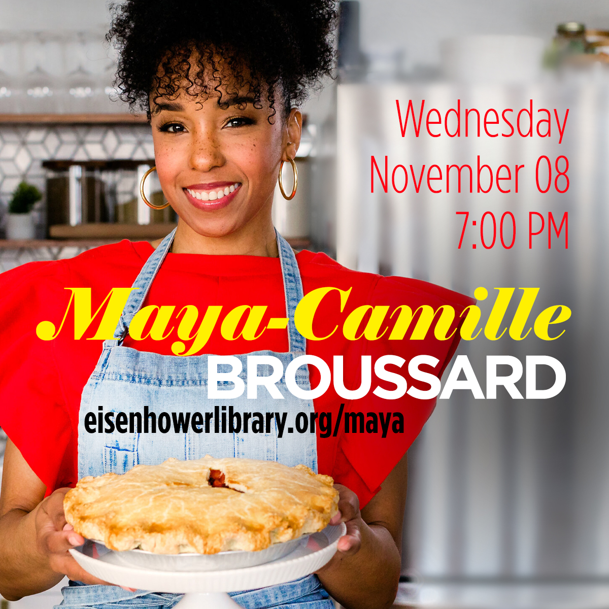 ikelib's tweet photo. Just in time for Thanksgiving, join Maya Camille Broussard, star of Netflix’s Bake Squad shares her love of pie, the stories of those that inspired her, and some tips and tricks to help you make the perfect Thanksgiving pie.

https://t.co/0rTIeCY3Jr https://t.co/uWHghDExVK