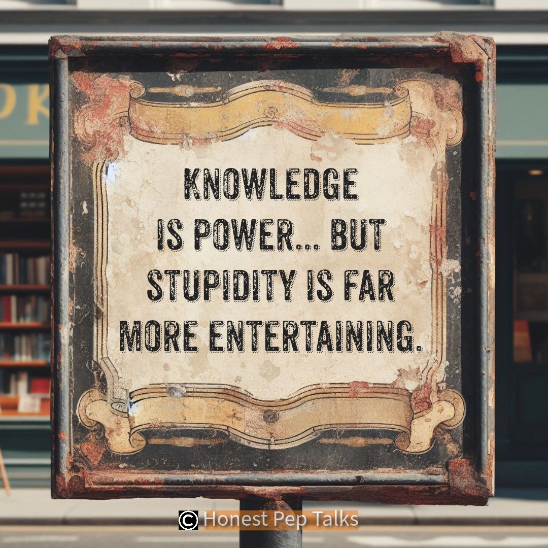 HonestPepTalks's tweet photo. Fair point.
☝️Follow for more encouragement 😂☝️
#honestpeptalks #peptalk #PepTalks #lifelessons #life #lifequotes #realitycheck #realtalk #motivationalspeech #motivationalquotes #demotivational #demotivated #inspiration #inspirationalquotes #measureofsuccess #train #struggle https://t.co/2FPanhiM0C