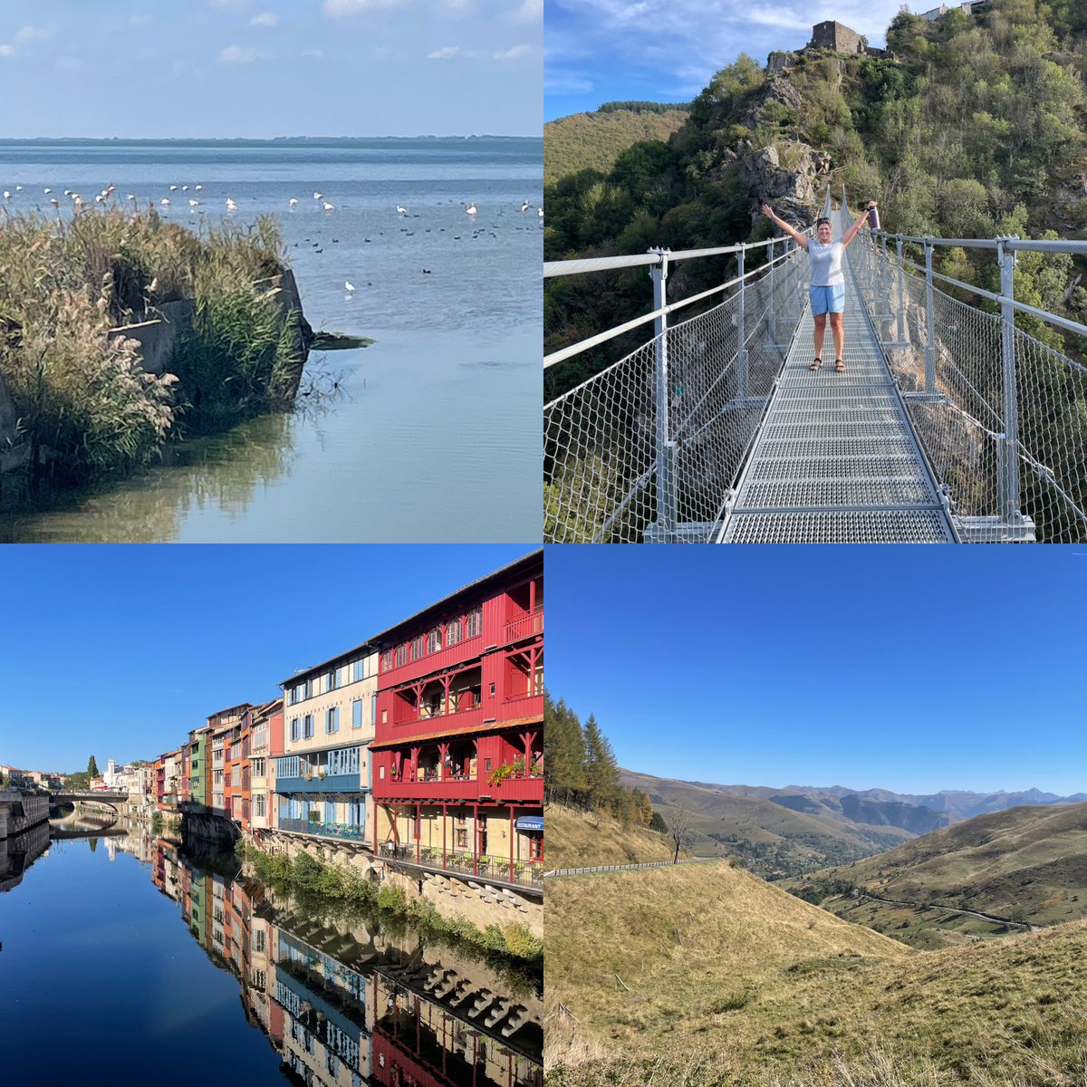 Another week on the road completed where we’ve travelled from the sea &amp; pink flamingos, to the Pyrenees &amp; more stunning scenery + hiking/cycling trails 😊. #RWC23 is heating up with some amazing games in store. Will be watching them all 🏉🍀 😉