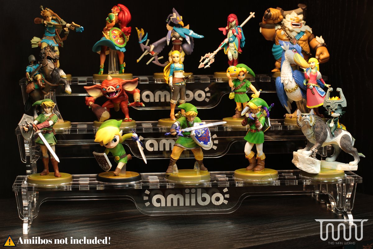 Display your amiibos the perfect way. Check these displays at my eBay &amp; Etsy stores. 👀
There are 3 different heights available!

🛒etsy.com/shop/ThisManWo…
🛒ebay.com/str/thismanwor…

#Collection #Nintendo #TLOZ #amiibo