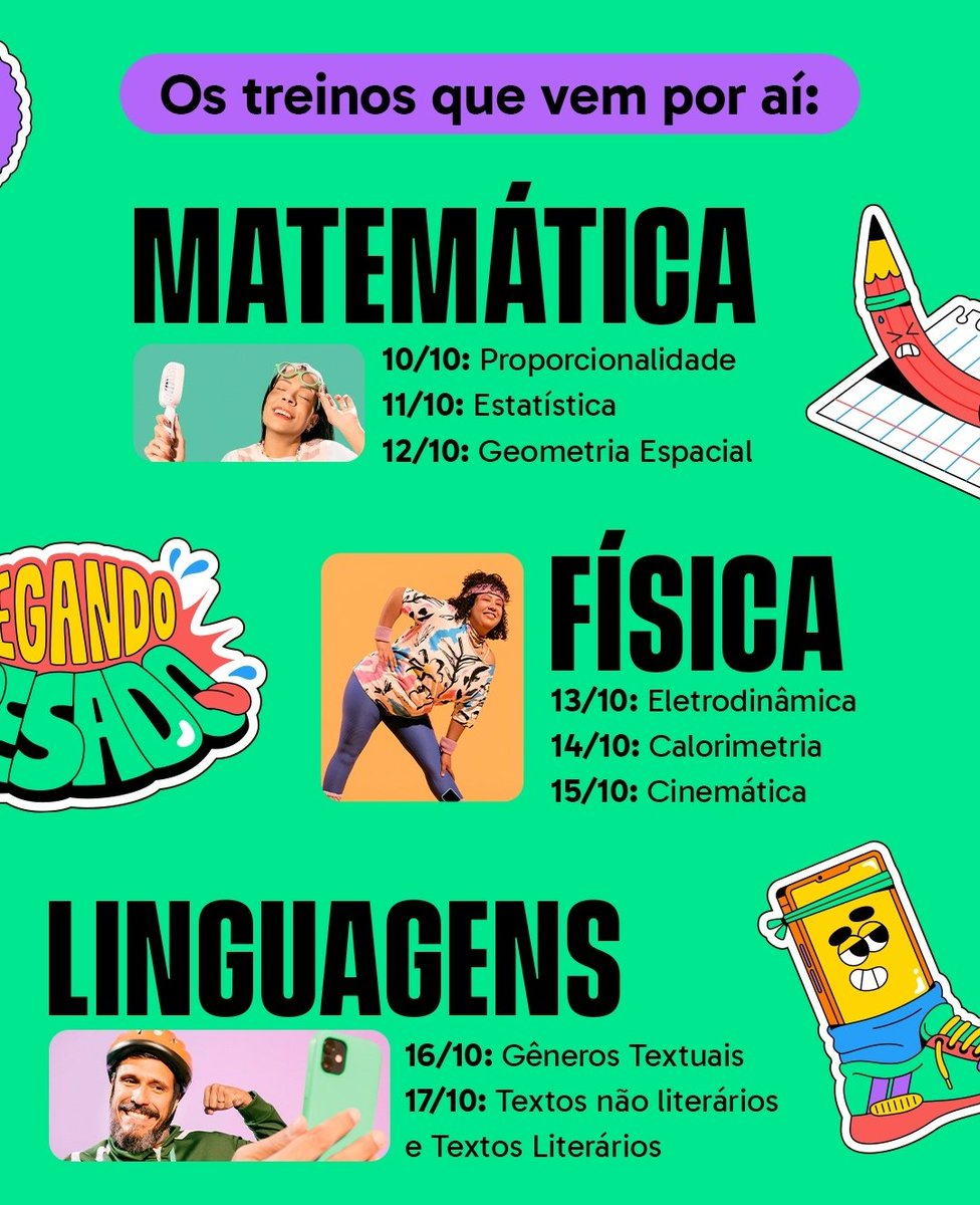 thenaestudos's tweet photo. 💚 VESTIBULANDOSSS
o descomplica vai fazer uma MEGA revisão agora de absolutamente TUDOOOOO do enem 2023 no canal do youtube deles!! vai ser às 18h e as datas estão todas aqui

importantíssimo gente não percam essa oportunidade de revisar!! (a de geop. e eletrod. especialmente) https://t.co/4LTjrJmBg2