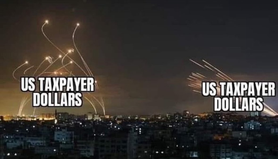 Israel vs Palestine summarised in one meme.