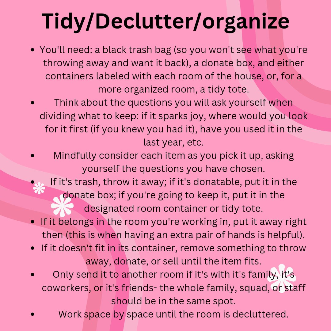 A rough idea of my TDO system

#cluttercoach #decluttering #tidy #organize #breeinterrupted