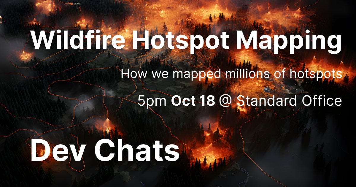 thejonotron's tweet image. Hey #kamloops devs, come hang out with us next week (Wed Oct 18) and learn about how we used public data to map millions of wildfire hotspots. 

RSVP: meetup.com/kamloops-devel…