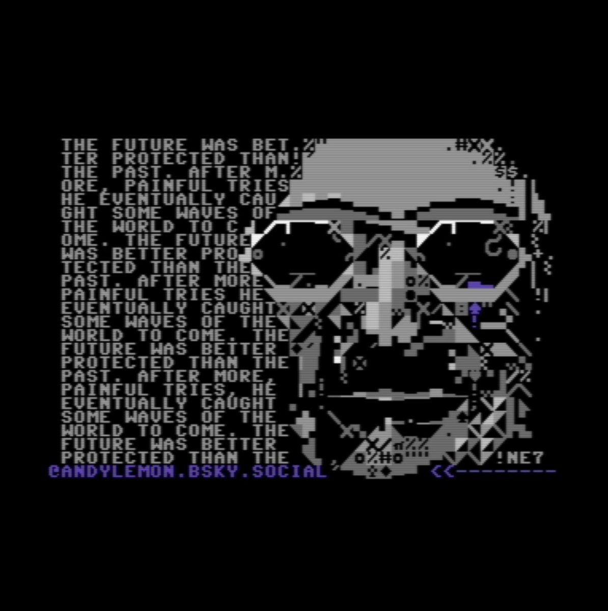 _lemon's tweet photo. insomnia art from the wknd + pointer to me on 🟦 x
#c64 #petscii #lajetee #chrismarker https://t.co/taRNrWuepH