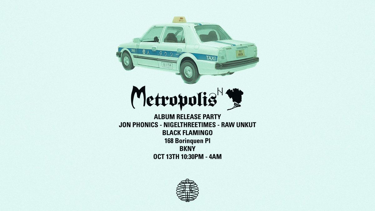 NYC 
THIS FRIDAY 
OCT 13TH

AST046
<a href="/NIGELTHREETIMES/">N I G E L T H R E E T I M E S</a>
'METROPOLIS N' LAUNCH PARTY  
<a href="/BlackFlamingoNY/">Black Flamingo</a> 

W/
RAW UNKUT
@JONPHONICS 

astralblack.bandcamp.com/album/metropol…