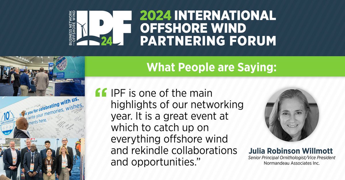 The testimonials say it all — don't miss the largest offshore wind conference of the year! They'll be opportunities to network, exhibit, learn about various industry topics and more. Ensure that you're there, registration for 2024 IPF will open on October 30.