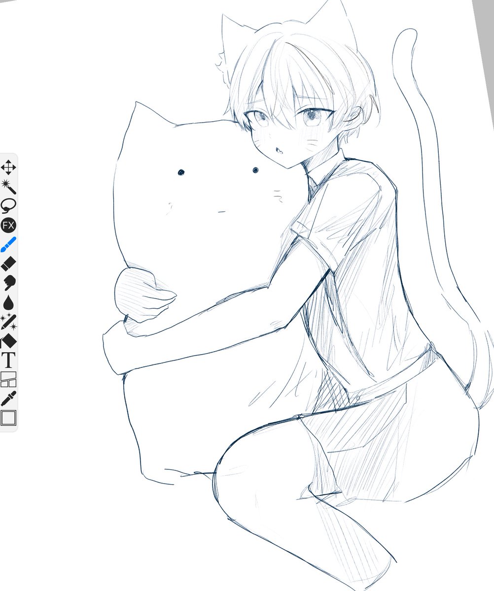 寝る前にらくがき 
