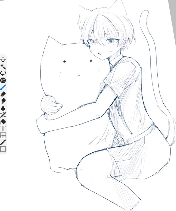 寝る前にらくがき 