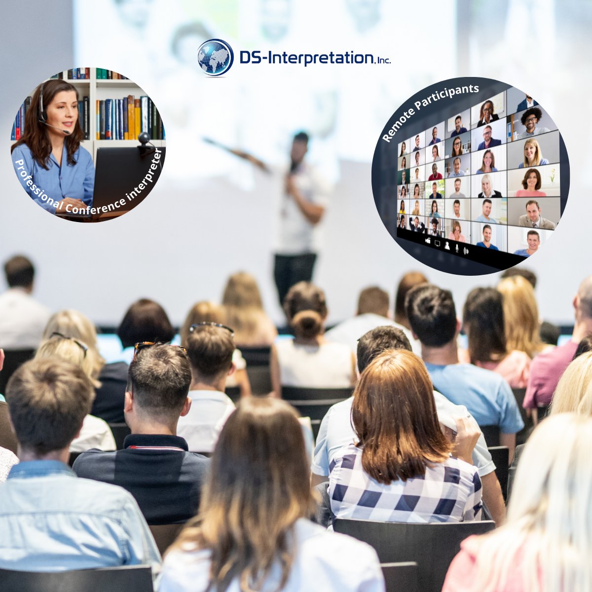 Multilingual hybrid event coming up? We've got you covered! Trust our expertise to help navigate the complexities of combining on-site and remote technology. 
Contact us for support: 👉ds-interpretation.com/contact-us 
#languageserviceprovider #multilingual #hybridmeetings #virtualevents