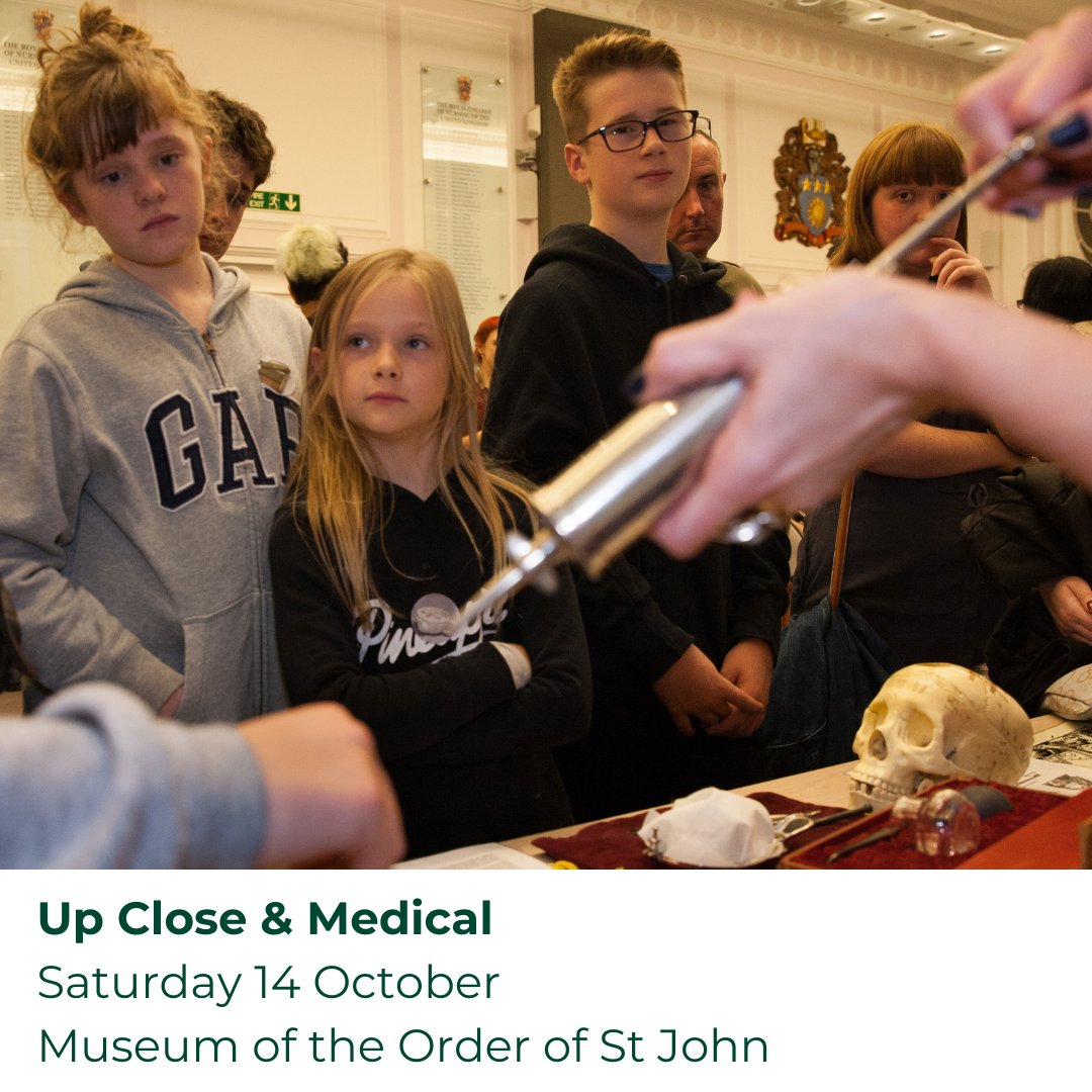 medicalmuseums's tweet image. Up Close &amp;amp; Medical is back this weekend!
Join us for a free handling event. We're bringing a number of our institutions and their incredible collections under one roof for all to explore.

🗓️14 October
📷11 - 3pm
🏢 Museum of the Order of St John

#medicalmuseums
