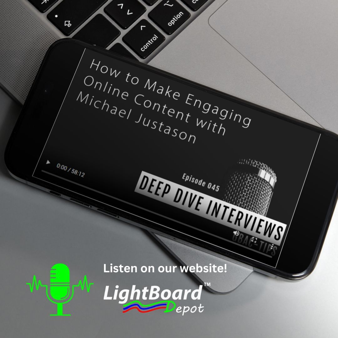 🎙️ Did you catch us on the TIPS podcast series?

Our co-founder, Mike Justason, shares strategies for #RemoteCommunication that make him, in some ways, more effective online than in person.

lightboarddepot.com/how-to-make-en…

@Preventiontips @wixit <a href="/dflee30/">Don Lee</a> 

#lightboard #communication