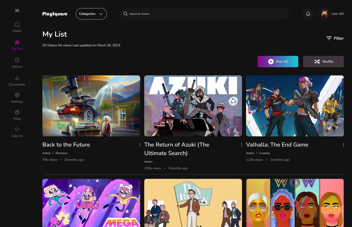 Playsquarelive's tweet photo. Which of these animated movies would you stream on Playsquare? @Azuki and @valhalla for sure. https://t.co/ACTTKBF6SR