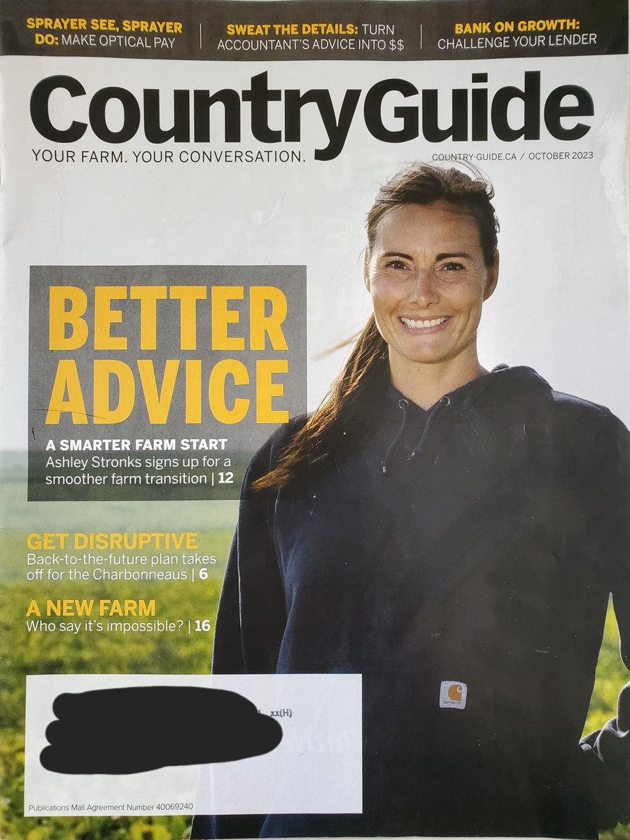 What was your fave article in the October edition of <a href="/CntryGuide/">Country Guide</a>? What was the most interesting advice you took away from our Better Advice issue? What best advice would YOU want to share? Comment below to tell us what you've learned over the years in #CdnAg