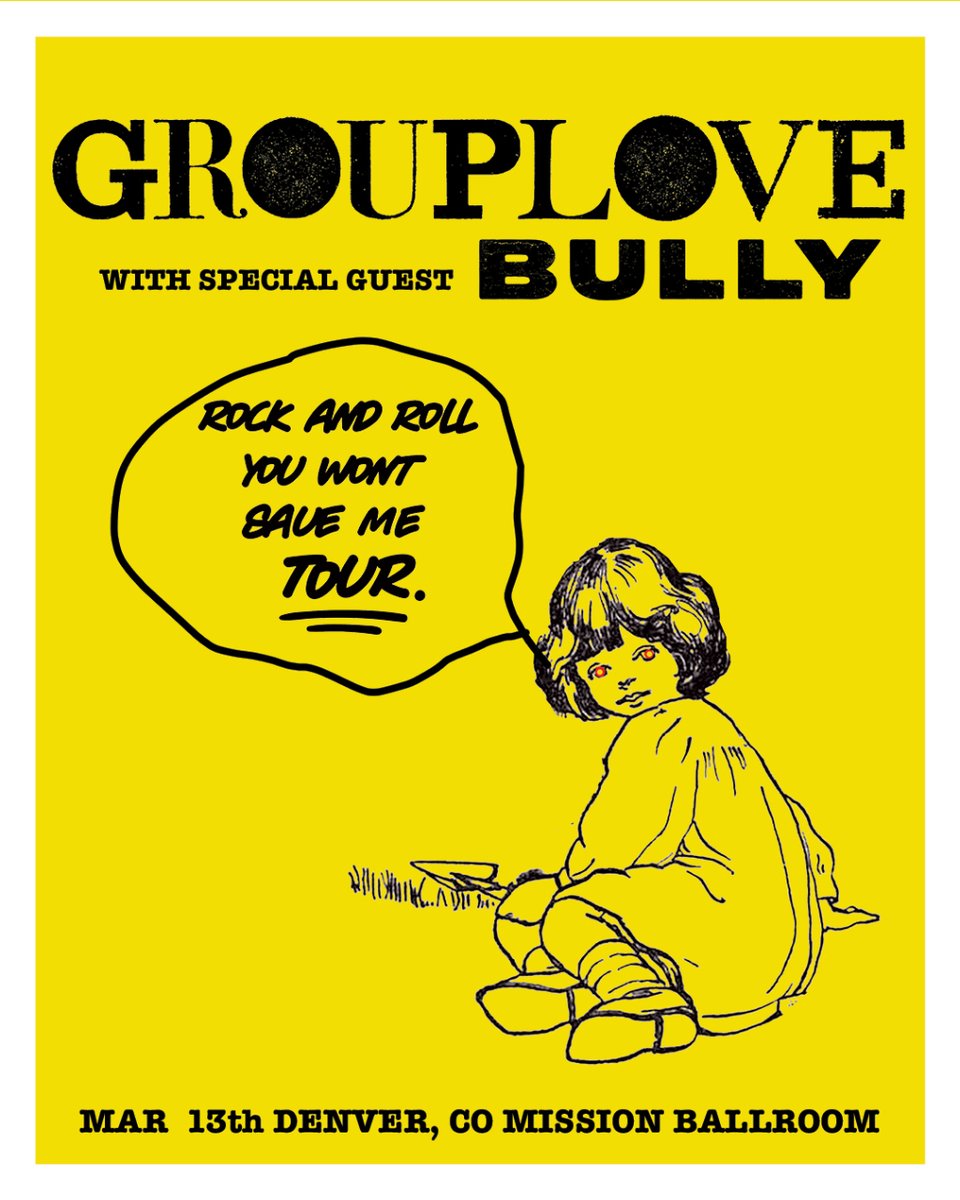 missionballroom's tweet photo. we loved you then and we love you now, @GROUPLOVE 😍 
catch them with @Bully on march 13th - it's gonna be a good ass time.
tix on sale friday at 10a 💛 https://t.co/Vdckz7yIeU