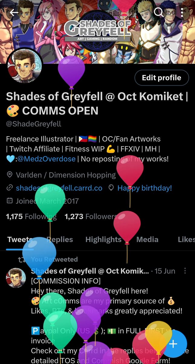 Moved to @ShadeGreyfell | Shades of Greyfell tweet media