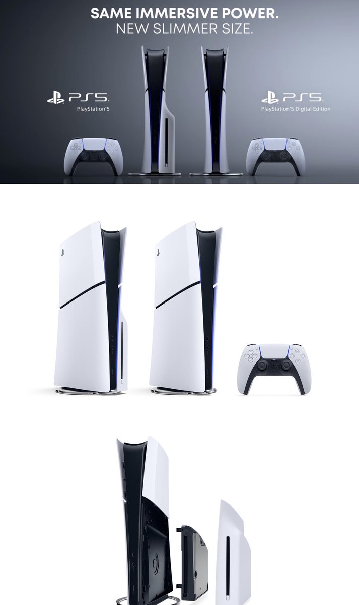 GermanStrands's tweet photo. PlayStation 5 Slim Version. 
W or L? #PS5 https://t.co/dOaQ67alpp