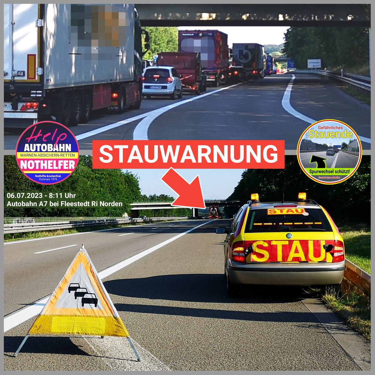 A1nothelfer's tweet photo. Hätten Sie das gedacht?
Die #Stauwarnung der #autobahnnothelfer hat mehr als ein' #Ferrari gekostet.
Investition in's Leben. https://t.co/7KYtDsj41l