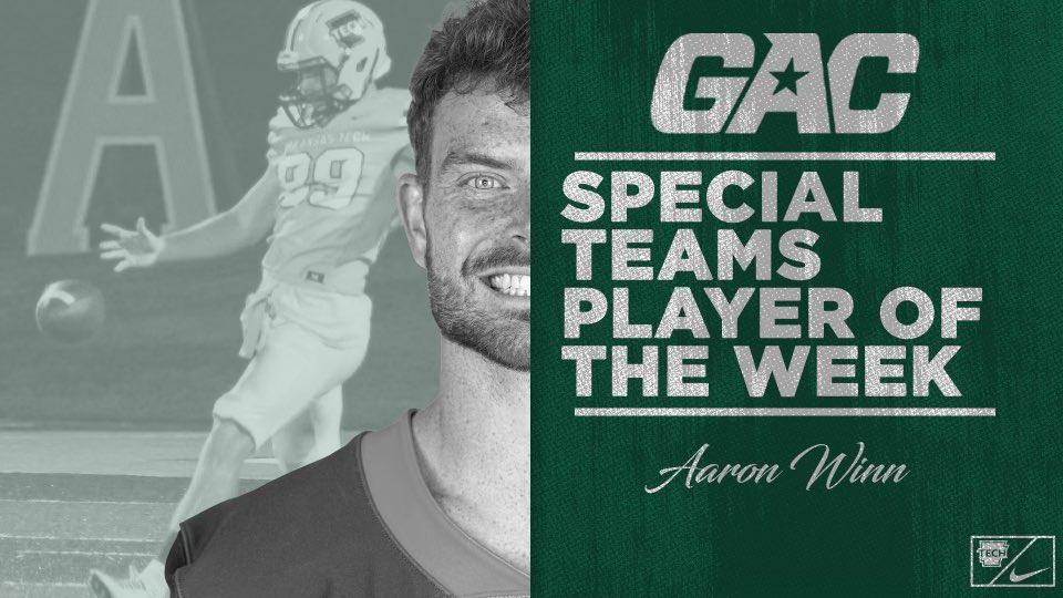 Two big back-to-back performances from Arkansas Tech Football! Great week 5 performance from <a href="/tayegatewood/">♕Taye Gatewood♕</a> and great week 6 performance from <a href="/aaron11299/">Aaron Winn</a> #LinkItUp🔗